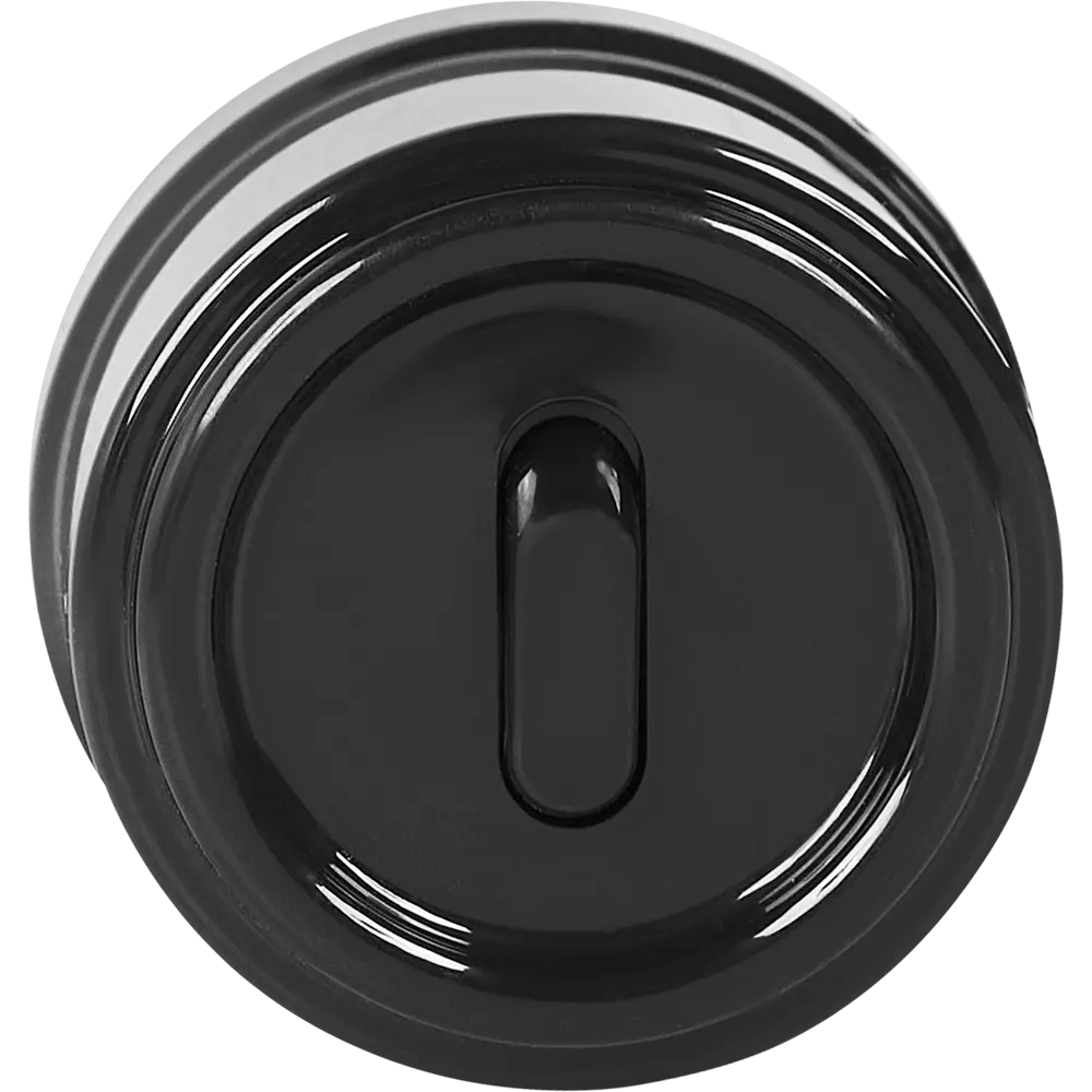 Выключатель накладной Electraline 1 клавиша цвет проходной черный Ретро STLM-2043692 - Вид №5