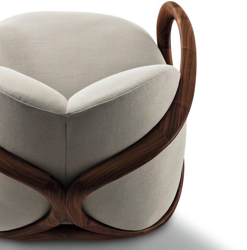 Giorgetti Кресло из ткани с подлокотниками sun-id-1372147 - Вид №3