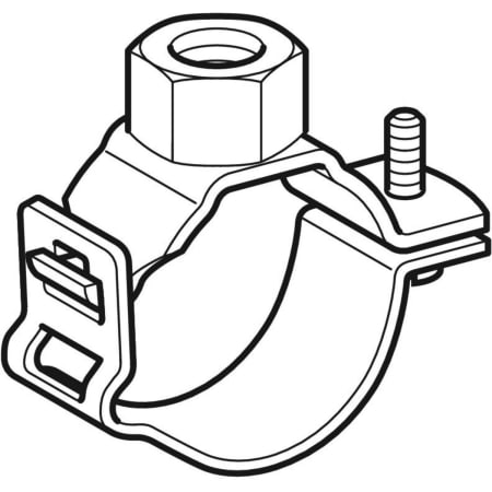 367.842.00.1 Хомут Geberit с соединительной муфтой G 3/4", регулируемый Geberit  - Вид №1