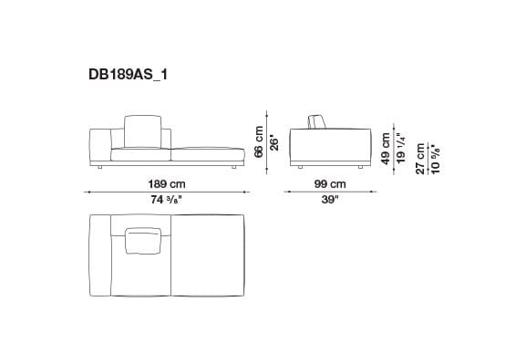 Кожаный диван B&B Italia док ARCH-00106863 - Вид №45