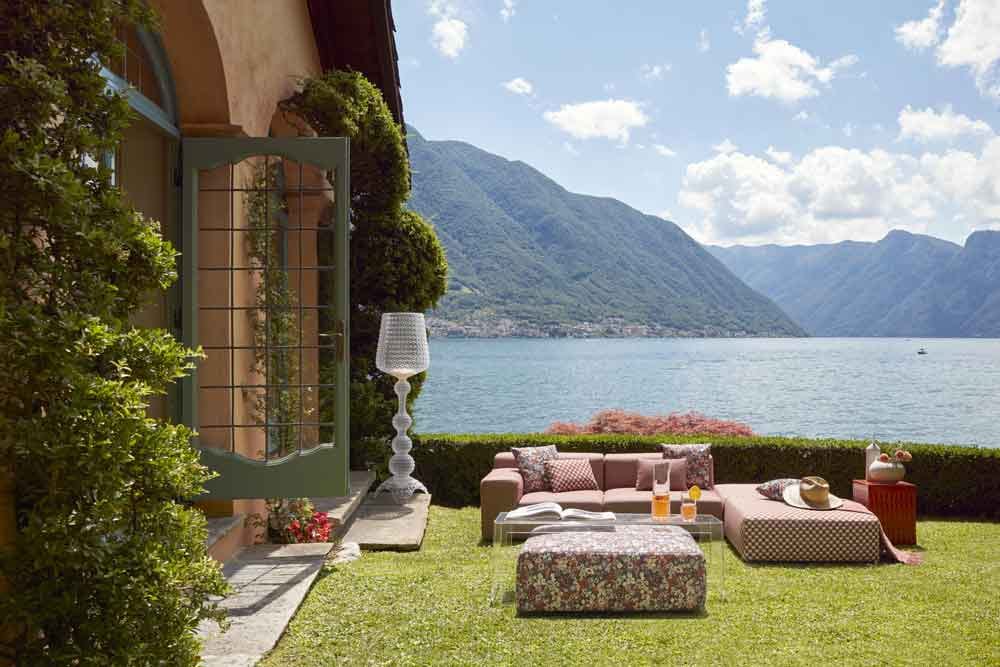 3-местный тканевый модульный садовый диван Kartell Plastics ARCH-00084745 - Вид №2