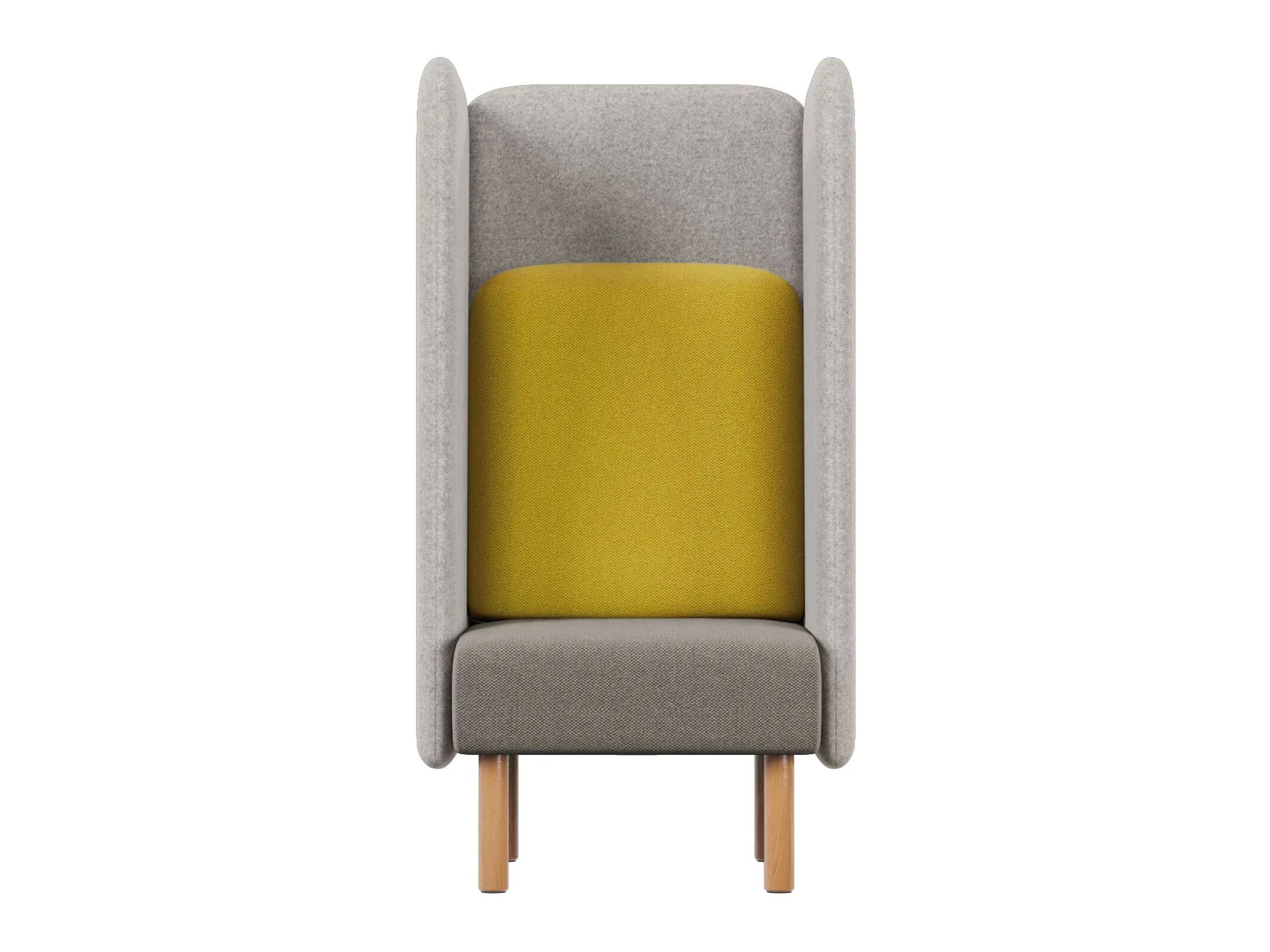 Кресло из ткани с огнестойкой обивкой и высокой спинкой Intuit by Softrend август ARCH-00113926