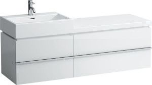 H4013940754751 Шкафчик с 4 ящиками, компактный сифон для раковины 818436 (ассиметричная) (2 ящика 600 и 2 ящика 900) LAUFEN PRO