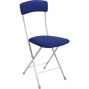 Стул складной Haushalt HC1/BL 39.5x93x54.5 см ножки металл/серый сиденье текстиль цвет синий 89352536 STLM-2202555