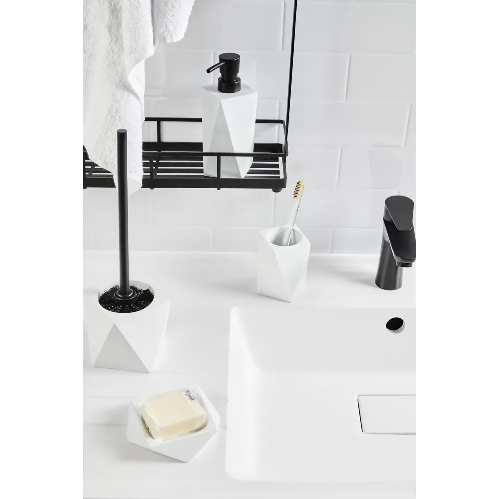 Дозатор для жидкого мыла Vidage Isbirni полирезина цвет белый STLM-2083967 - Вид №5