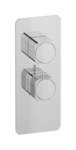 Комплект термостатической пластины и ручки Corallo, односторонняя вертикальная прямоугольная пластина WE ARE IB eua116ccneo_2 Chrome Aqua