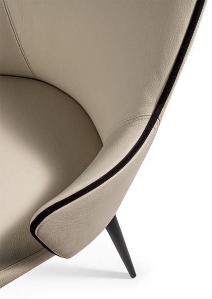 Reflex Мягкое кожаное кресло с подлокотниками Ludwig sun-id-1427159 - Вид №1