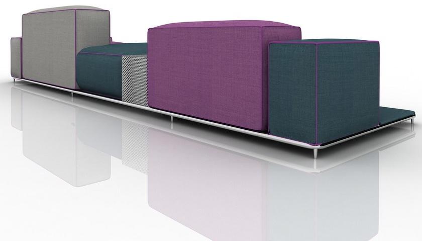 Nube Italia Секционный диван со съемным чехлом из ткани sun-id-1385518 - Вид №1