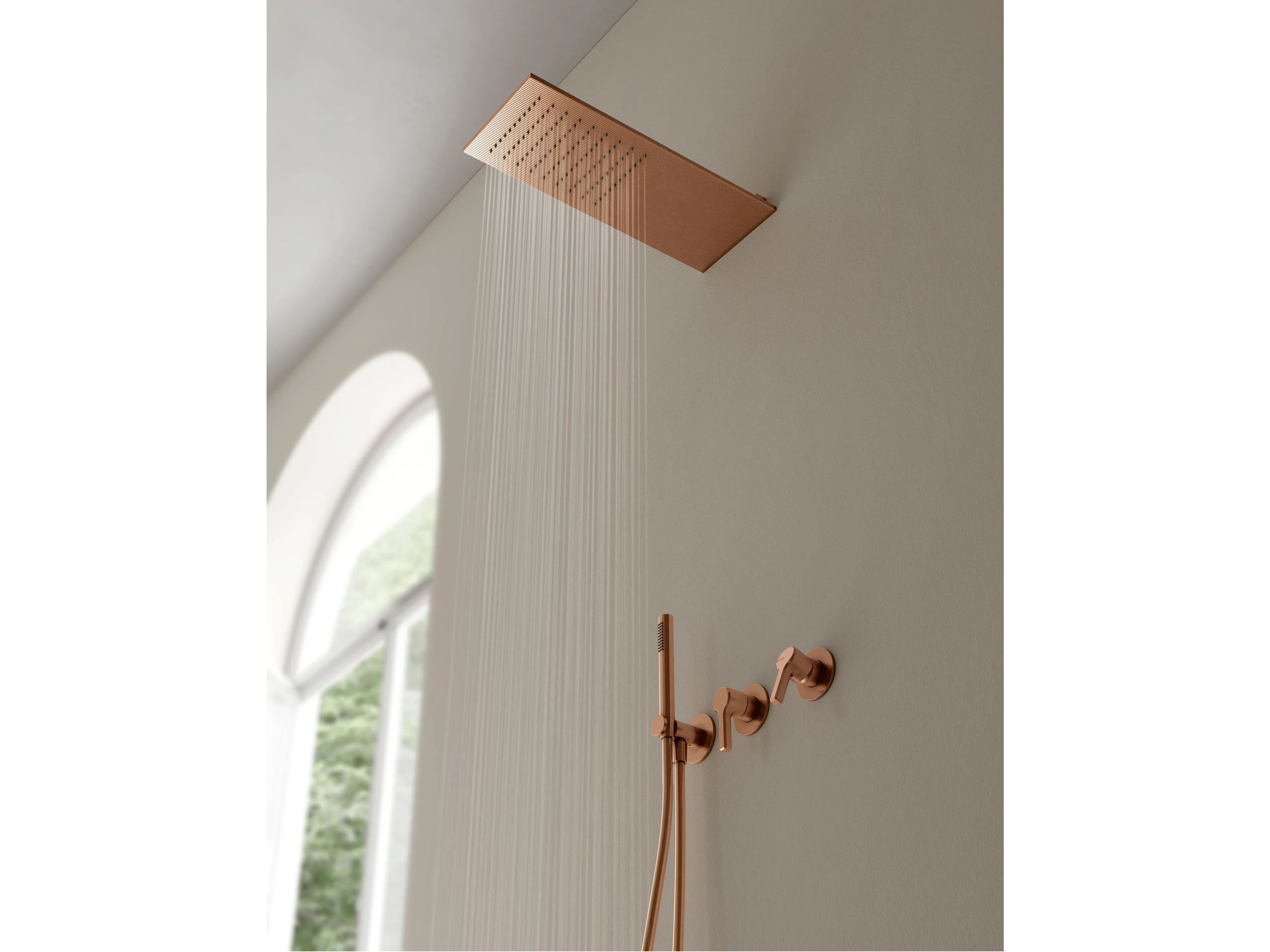 Набор для душа из латуни с ручным душем и душем Rubinetterie Treemme Aurelia ARCH-00118059