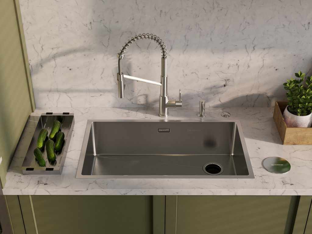 Кухонная мойка Taki 74-U/IF Side LG OMOIKIRI 4993171 - Вид №1