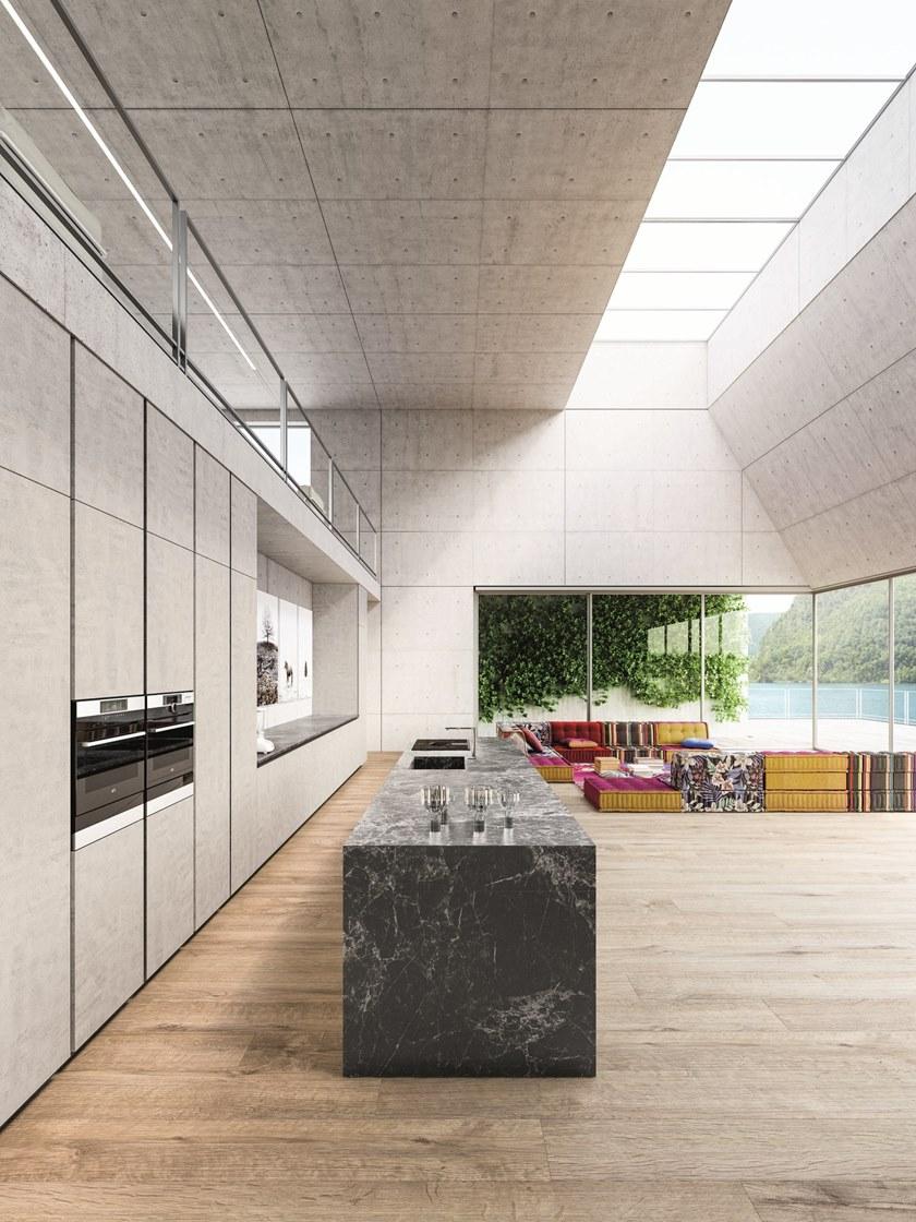 Elmar Модульная кухня с островом из алюминия и мрамора Easy sun-id-1353935 - Вид №3