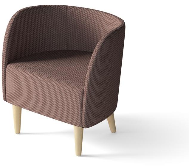 Arte & D Кресло из ткани с подлокотниками Round W-n 1615 v - Вид №2