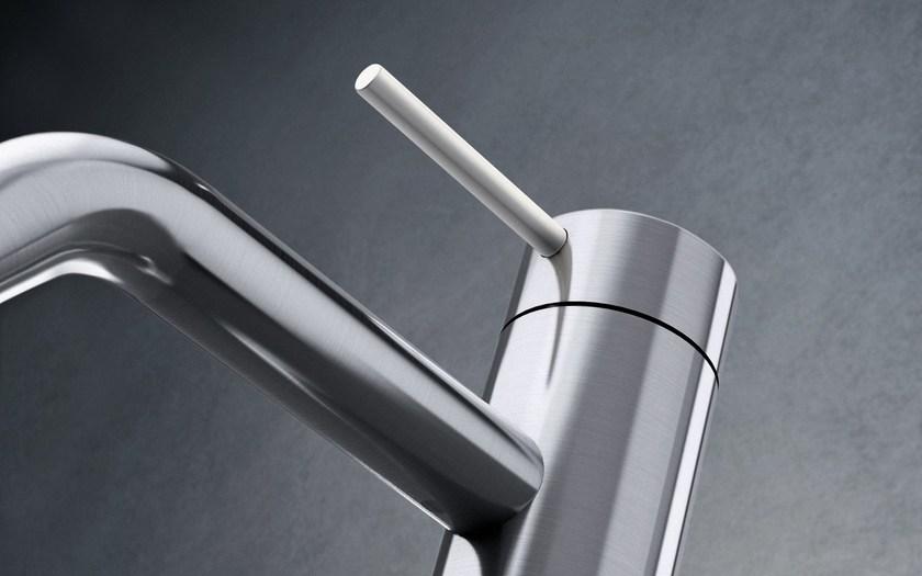 Radomonte Смеситель для раковины, однорычажный, настольный, из нержавеющей стали Toki Tki1 - Вид №4