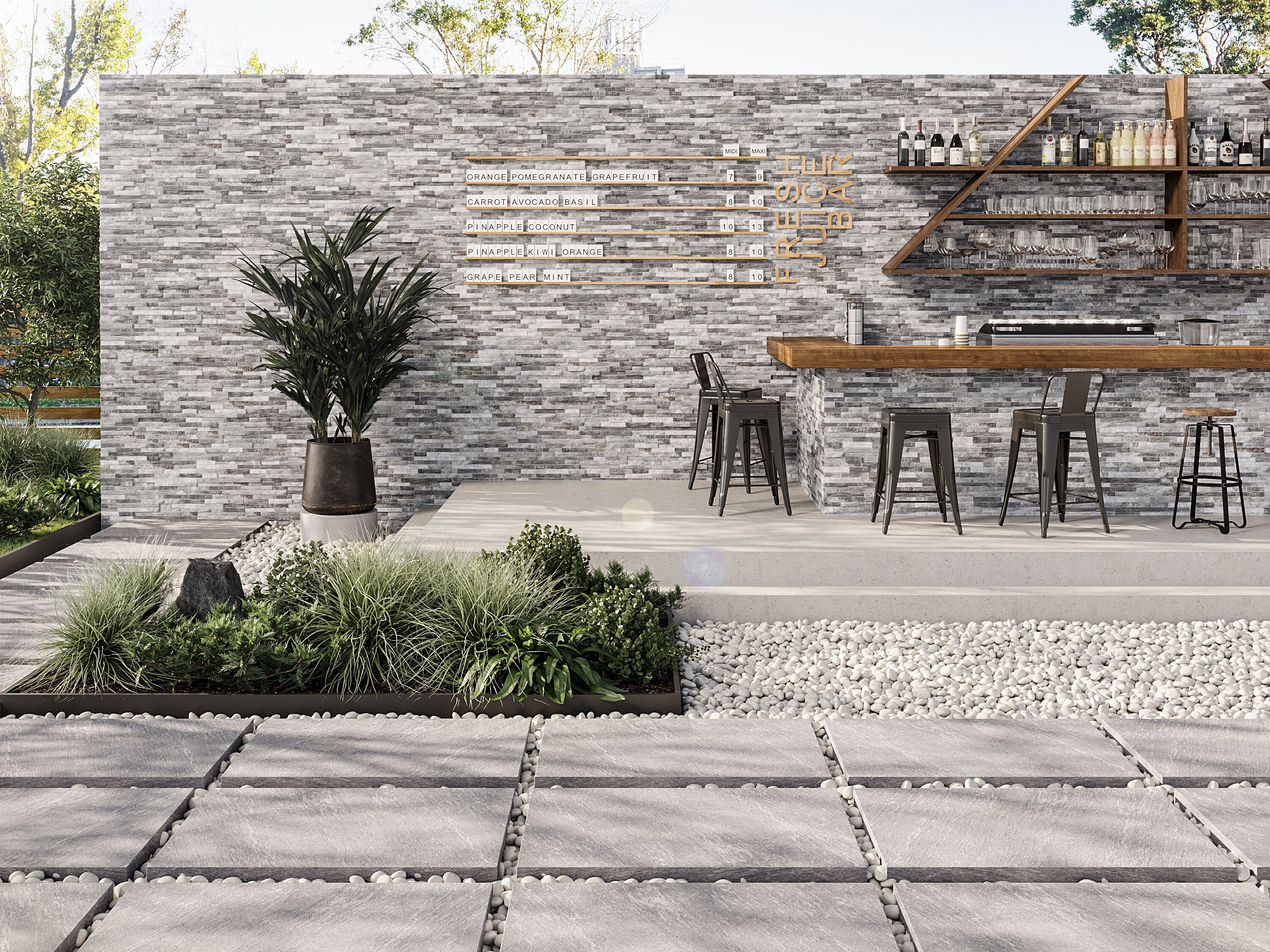 Напольная плитка из керамогранита с эффектом камня KERADOM NATIVA 2.0 ARCH-00053000 - Вид №9