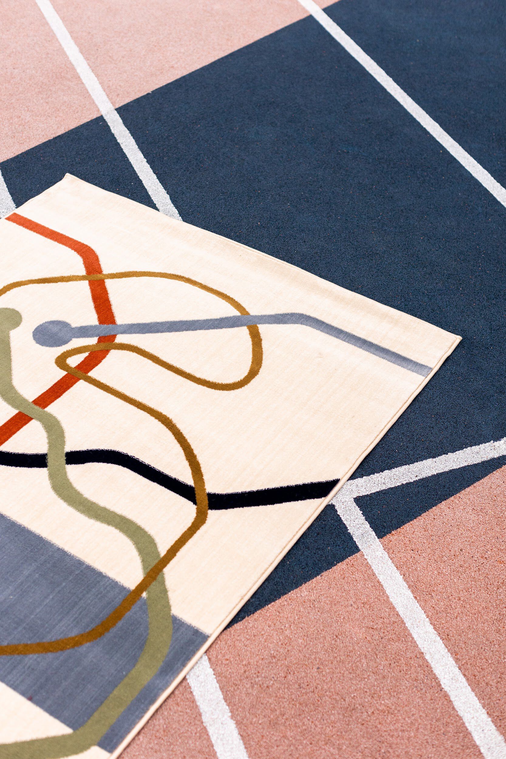 Прямоугольный ковер с рисунком из полипропилена Shishka Project CITY METRO ARCH-00136018 - Вид №2