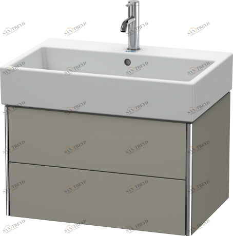 XS419409292 XSquare Тумбочка подвесная Каменно-серый шелковисто-матовый лак Duravit