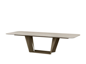 Прямоугольный керамический обеденный стол