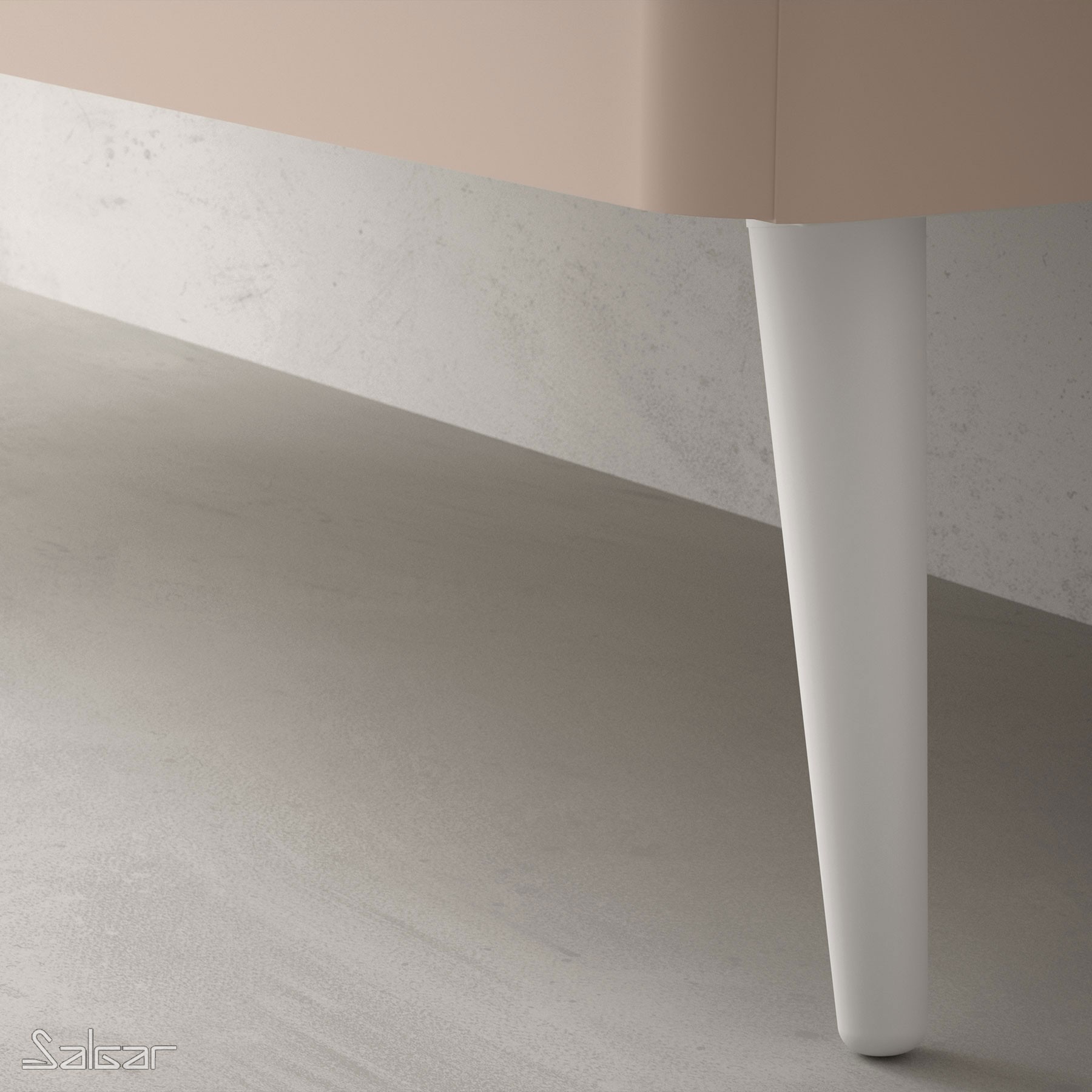 84141 SALGAR Комплект из 2 ножек DANNA WHITE Высота 230 мм  - Вид №1