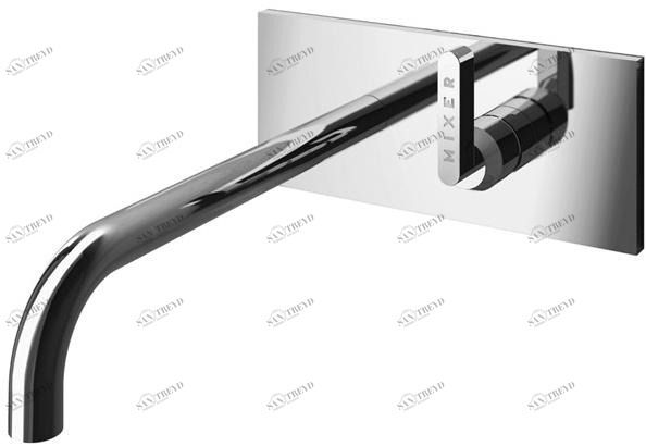 GEDA Смеситель для раковины настенный из латуни с тарелкой Koè Koe10 Santreyd