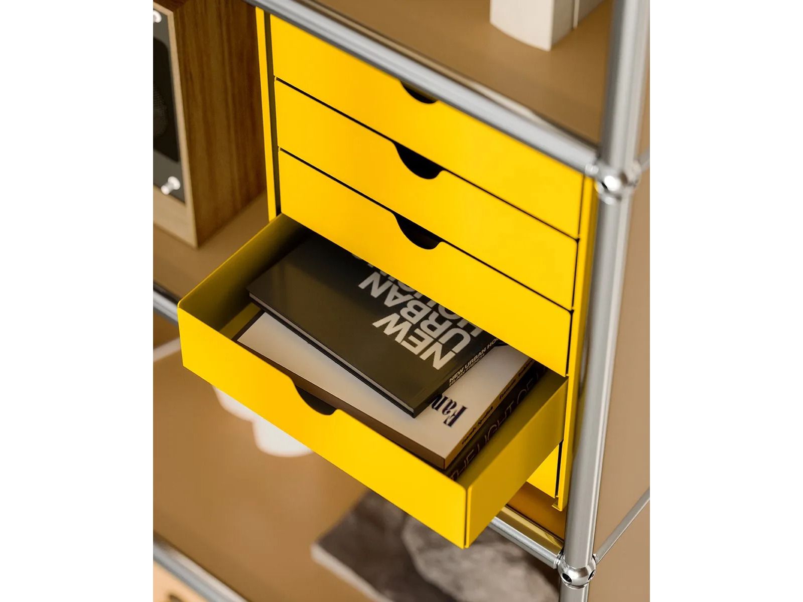 Модульный стальной книжный шкаф USM USM SELECTION ARCH-00010994 - Вид №1