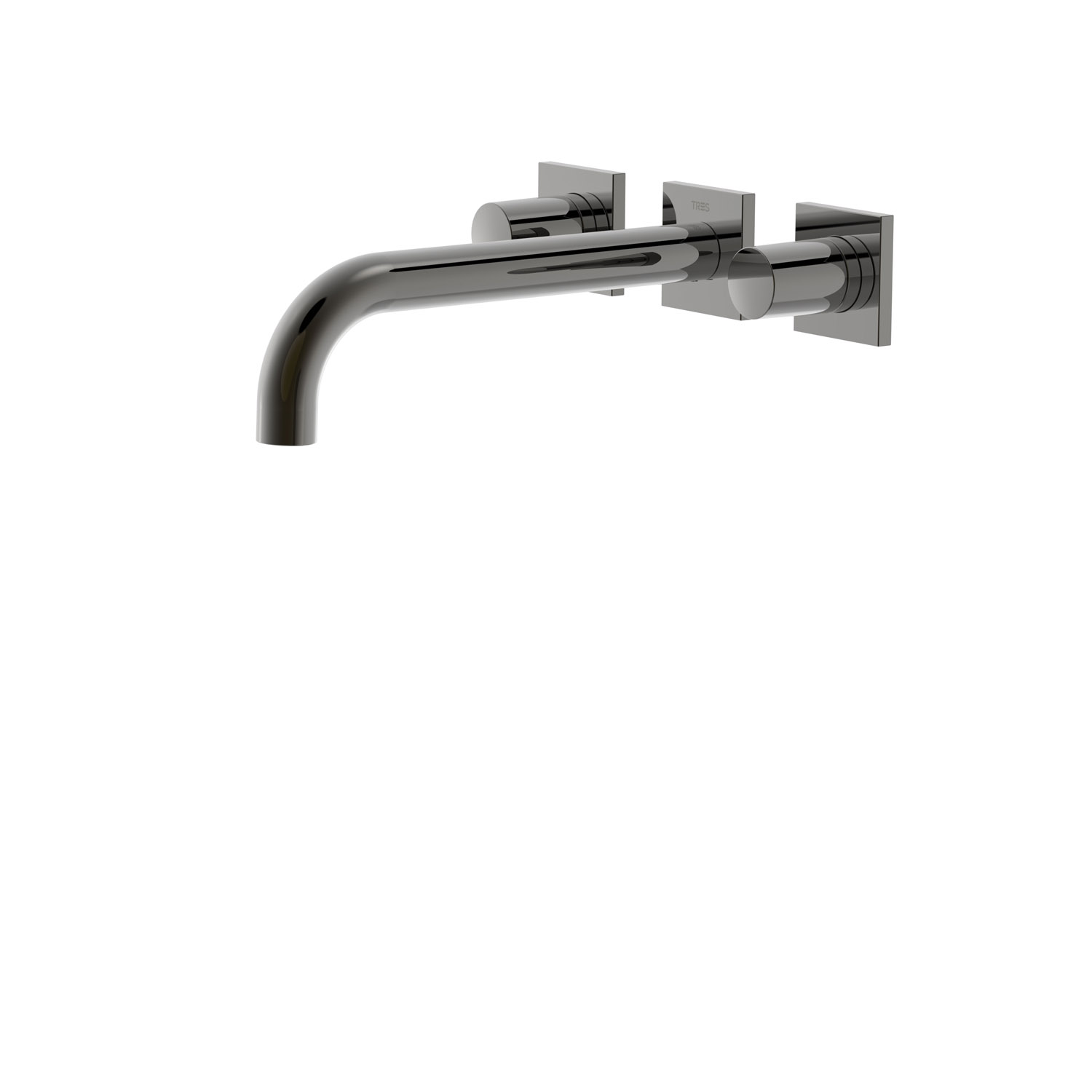ПРОЕКТ-TRES Скрытый смеситель для умывальника с двумя ручками-21115201KM TRES Project