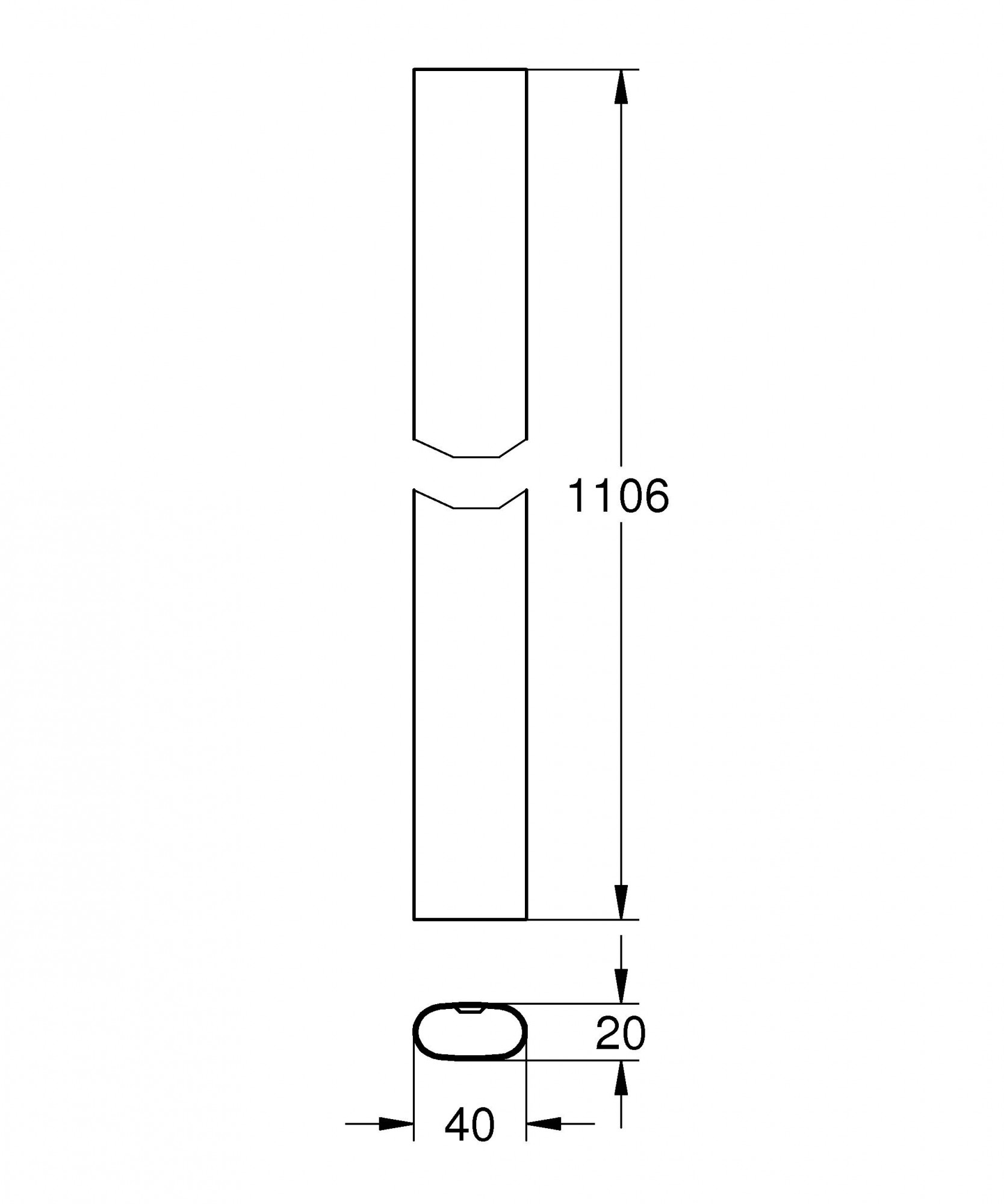 Душевая штанга GROHE Rainshower SmartControl (для переоснащения: +150мм), хром (48350000)
