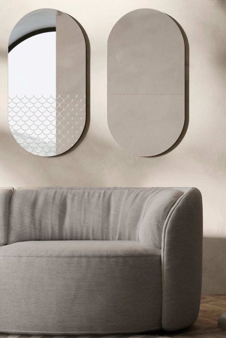 Овальное настенное зеркало Natuzzi Italia Deep ARCH-00055707 - Вид №2