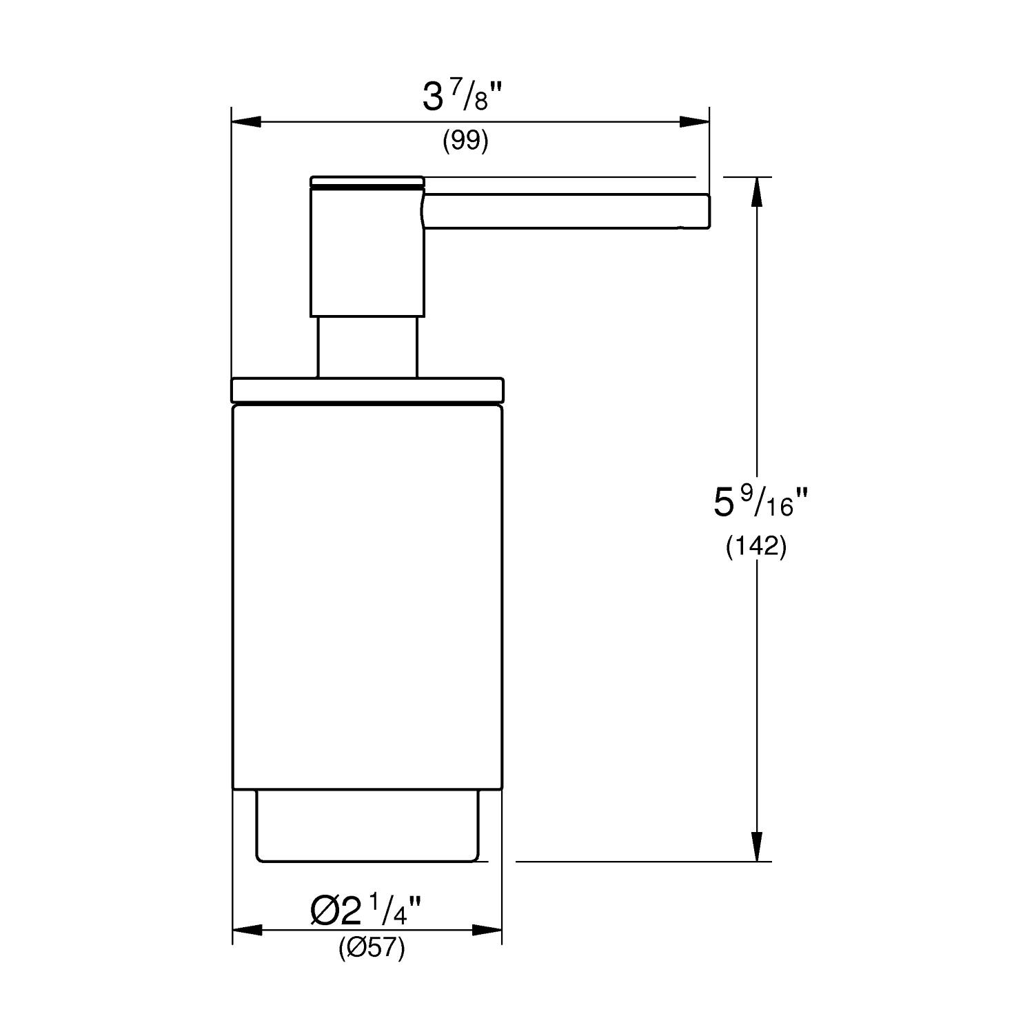 Дозатор жидкого мыла GROHE Selection, теплый закат глянец (41028DA0) - Вид №1