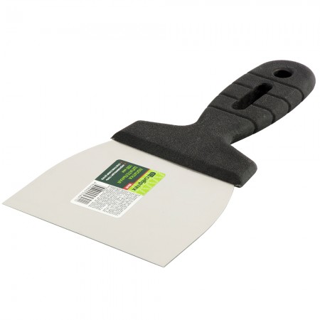 Шпатель фасадный из нержавеющей стали 100мм с пластмассовой ручкой СИБРТЕХ 12323 - Вид №3