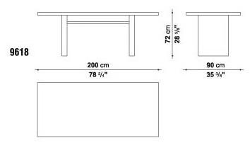 Maxalto Прямоугольный стол из дуба Simposio sun-id-1396510 - Вид №3