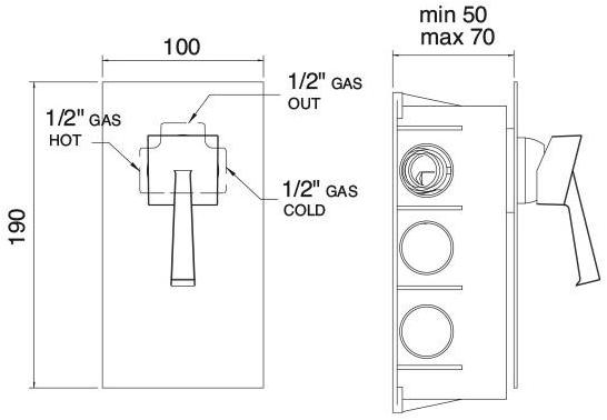 Rubinetterie Treemme Bridge_mono  7908  - Вид №1
