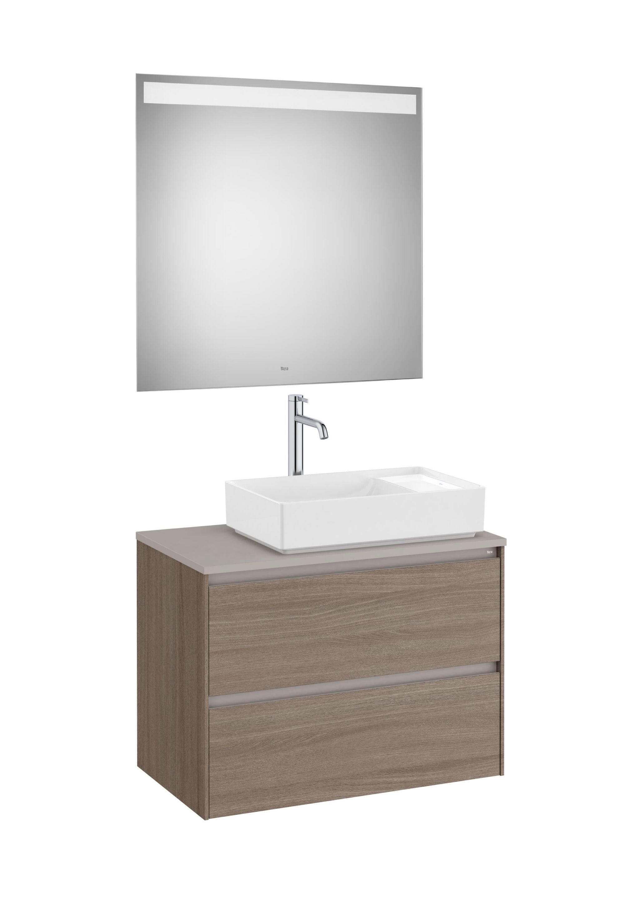 Деревянный одиночный умывальник с зеркалом Roca Ona ARCH-00036665 - Вид №10