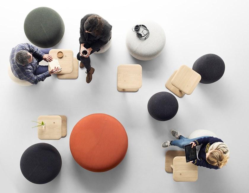 ALKI Круглый пуф из ткани Egon sun-id-1387890 - Вид №10