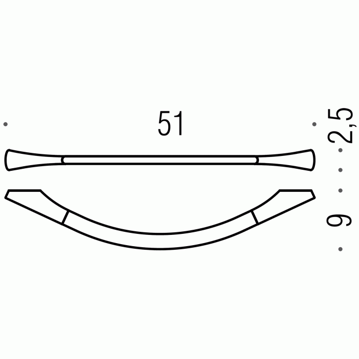 B2810 Полотенцедержатель 51 см COLOMBO LAND Colombo Design - Вид №2