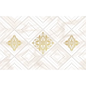 86745670 Декор настенный Шахтинская Плитка Тиана 25x40 см глянцевый цвет бежевый с рисунком STLM-0946585