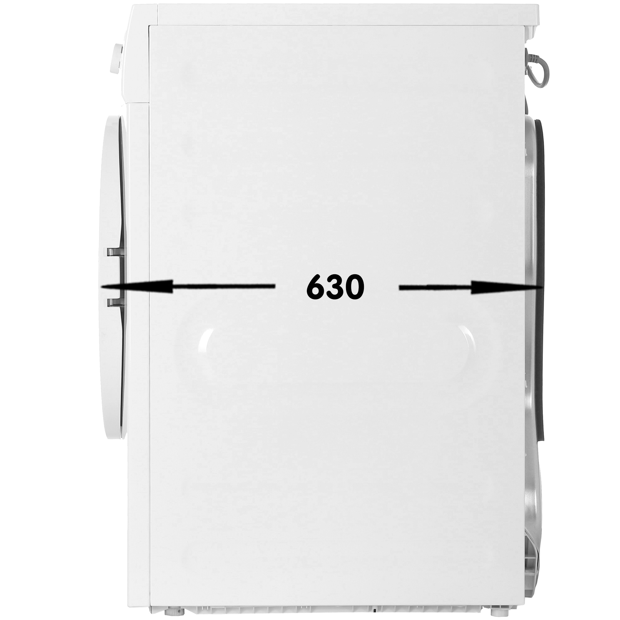 5037944 Сушильная машина DEXP DM-F8CDMA/WB белый STDN-0081212 - Вид №2