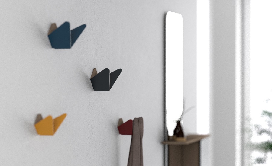 Крючок Butterflies средний, жемчужно-белый UMAGE 5280 - Вид №1