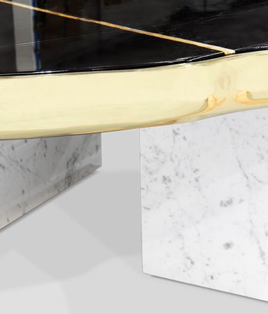 0-229 Navarra черно-белый центральный стол Boca Do Lobo  - Вид №30