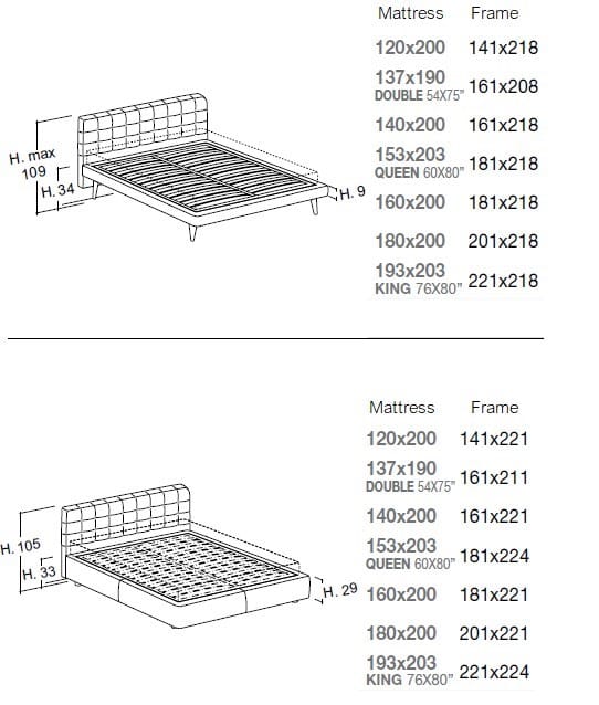 Двуспальная кровать с капитонным изголовьем Bolzan Freedom ARCH-00081133 - Вид №7