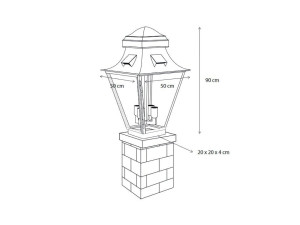 Латунный световой столб