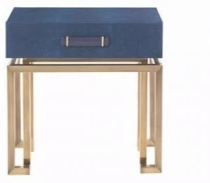 Gianfranco Ferré Home Прямоугольная прикроватная тумбочка из кожи с ящиками Trafalgar Tra.331.a