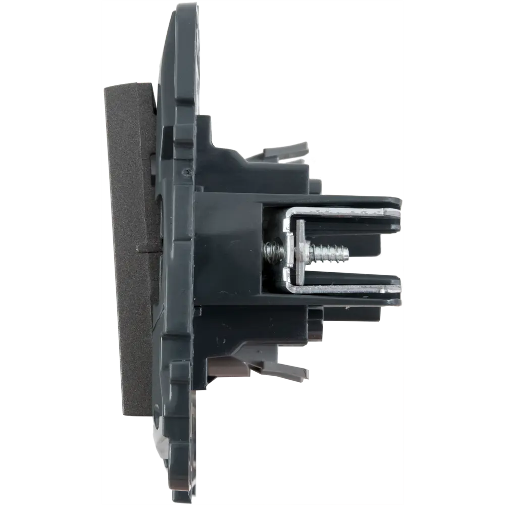 Выключатель встраиваемый 2 клавиши Legrand Structura 10А 250В безвинтовые зажимы магнезиум STLM-2131844 - Вид №3