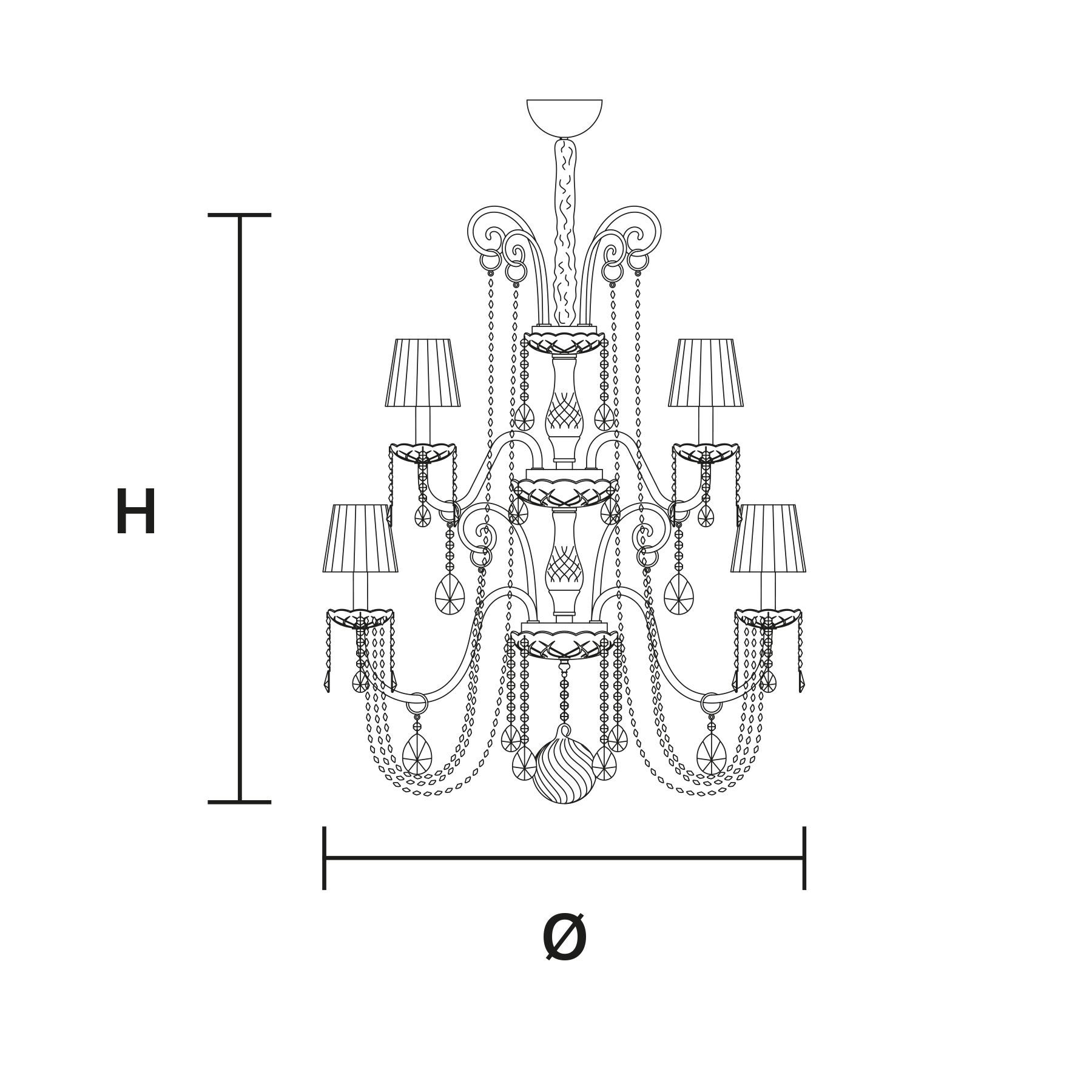 Подвесной светильник с кристаллами Masiero Diamond ARCH-00063248 - Вид №2