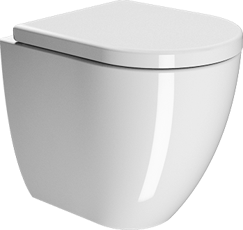 881911 Приставной унитаз напольный Белый GSI ceramica Pura Италия - Вид №1