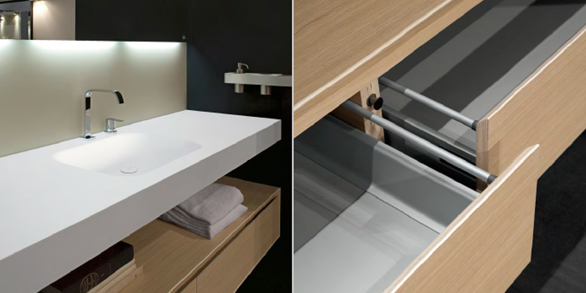 Комплект мебели №50 180 см Antonio Lupi PANTA REI Antoniolupi 50PANTAREI - Вид №1