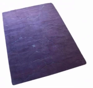 Garbarino Однотонный прямоугольный коврик ручной работы