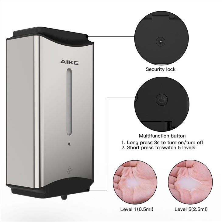 Автоматический дозатор жидкого мыла AIKE AK1206_266  - Вид №5