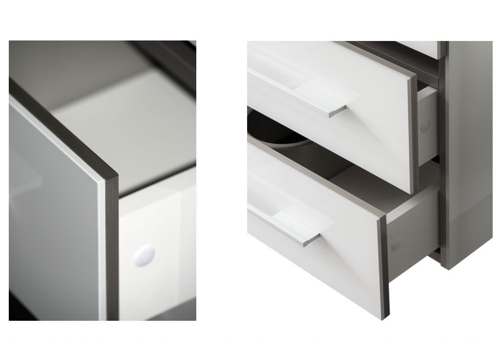 Тумба под раковину Aquanet Верона 75 белый (напольная 3 ящика) sun-id-275337 - Вид №3