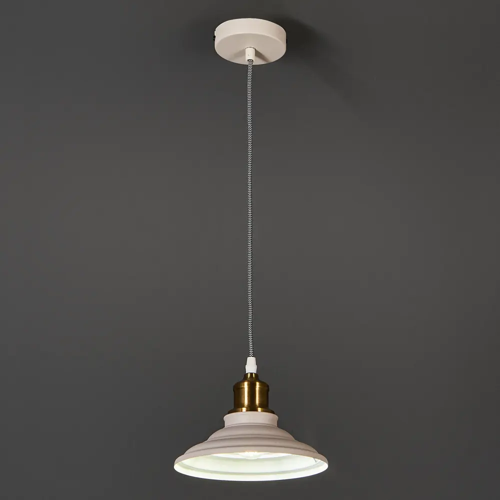 Светильник подвесной Cymbal PL-600 1xE27x40 Вт 2 м² цвет белый CAMELION STLM-2183033 - Вид №1