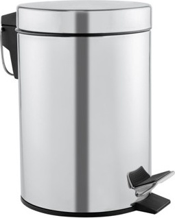 PP1303C Круглая корзина с педалью объемом 3 л. mediclinics 